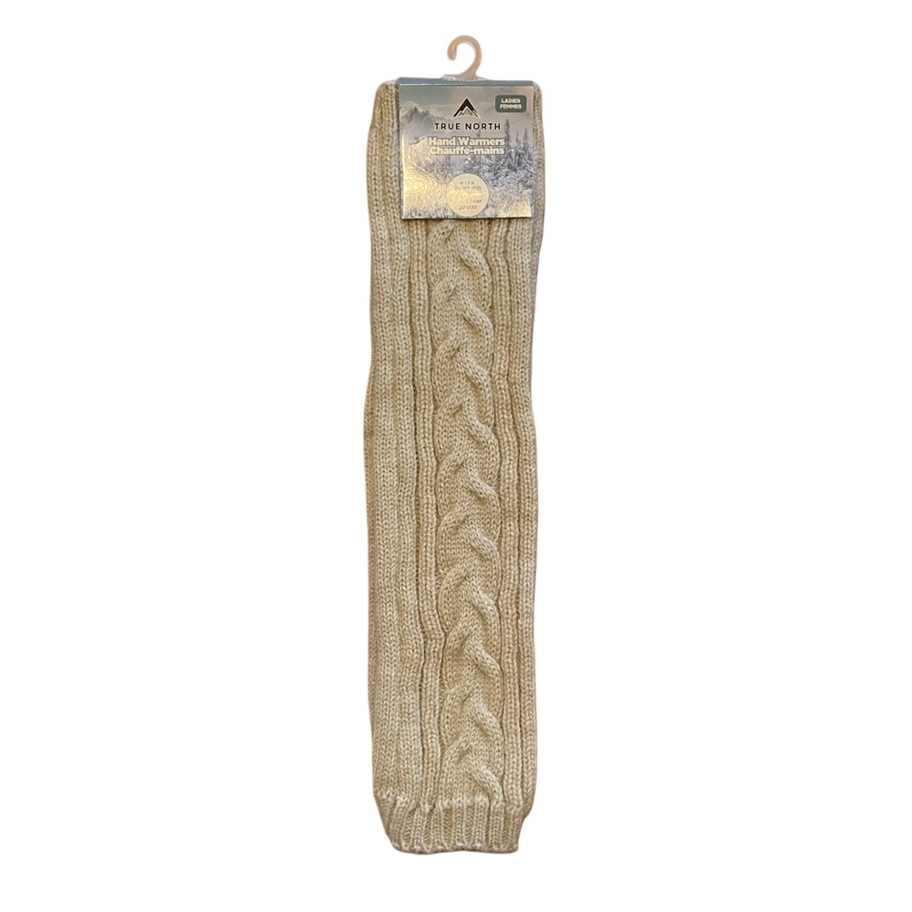 NWT True North Cream Fine Knit Arm Warmers